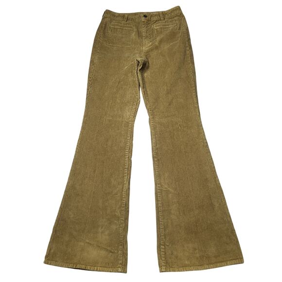 J Crew Tall Vintage Flare Corduroy Pants Olive Green High Rise Heritage 29 29T - Picture 3 of 11